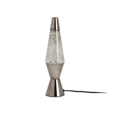 Stolná lávová lampa Leitmotiv LM1921SI, Glitter Stolná lávová lampa Leitmotiv LM1921SI, Glitter