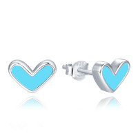 Detské strieborné náušnice srdiečka Minet JMAS0251AE00 Detské strieborné náušnice srdiečka Minet JMAS0251AE00