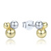 Elegantné strieborné náušnice guľôčky Minet JMAS0305GE00