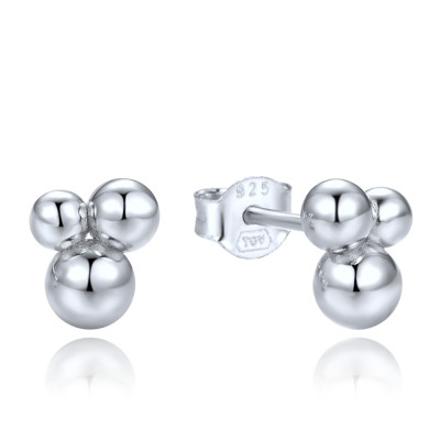 Elegantné strieborné náušnice guľôčky Minet JMAS0305SE00