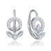 Elegantné strieborné náušnice kvety s bielymi zirkónmi Minet JMAS0248SE00 Elegantné strieborné náušnice kvety s bielymi zirkónmi Minet JMAS0248SE00