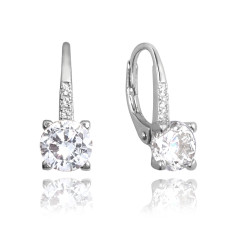 Elegantné strieborné náušnice s bielym zirkónom Minet JMAS0150SE00 Elegantné strieborné náušnice s bielym zirkónom Minet JMAS0150SE00
