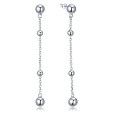 Elegantné strieborné náušnice s guľôčkami Minet JMAS0313SE00 Elegantné strieborné náušnice s guľôčkami Minet JMAS0313SE00