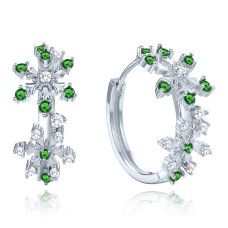 Elegantné strieborné náušnice snehové vločky so zirkónmi Minet JMAS8059ZE00 Elegantné strieborné náušnice snehové vločky so zirkónmi Minet JMAS8059ZE00