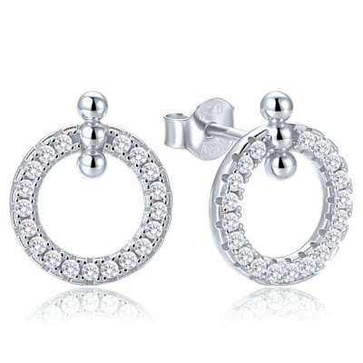 Elegantné strieborné náušnice so zirkónmi Minet JMAN0679SE00 Elegantné strieborné náušnice so zirkónmi Minet JMAN0679SE00