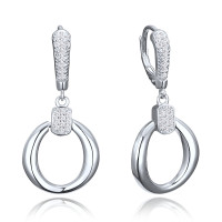 Elegantné strieborné náušnice so zirkónmi Minet JMAS0323SE00 Elegantné strieborné náušnice so zirkónmi Minet JMAS0323SE00