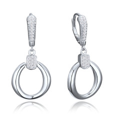Elegantné strieborné náušnice so zirkónmi Minet JMAS0323SE00 Elegantné strieborné náušnice so zirkónmi Minet JMAS0323SE00