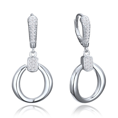 Elegantné strieborné náušnice so zirkónmi Minet JMAS0323SE00 Elegantné strieborné náušnice so zirkónmi Minet JMAS0323SE00