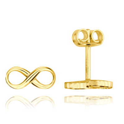 Elegantné zlaté náušnice nekonečno Minet JMG0267WGE00