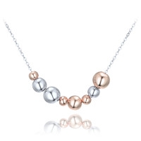 Elegantný strieborný náhrdelník s guľôčkami Minet JMAS0305RN42 Elegantný strieborný náhrdelník s guľôčkami Minet JMAS0305RN42