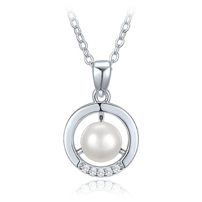 Elegantný strieborný náhrdelník s perlami a zirkónmi Minet JMAS7061SN45 Elegantný strieborný náhrdelník s perlami a zirkónmi Minet JMAS7061SN45
