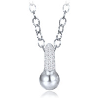 Elegantný strieborný náhrdelník so zirkónmi Minet JMAS0321SN43 Elegantný strieborný náhrdelník so zirkónmi Minet JMAS0321SN43