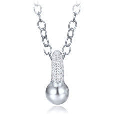 Elegantný strieborný náhrdelník so zirkónmi Minet JMAS0321SN43 Elegantný strieborný náhrdelník so zirkónmi Minet JMAS0321SN43