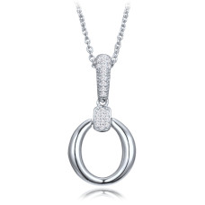 Elegantný strieborný náhrdelník so zirkónmi Minet JMAS0323SN45 Elegantný strieborný náhrdelník so zirkónmi Minet JMAS0323SN45