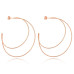 MINET Strieborné náušnice Rose Gold double CIRCLES JMAN0432RE00 MINET Strieborné náušnice Rose Gold double CIRCLES JMAN0432RE00
