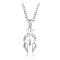Pánsky strieborný náhrdelník Spartan Helmet Lavvu JLAM0002SN52 Pánsky strieborný náhrdelník Spartan Helmet Lavvu JLAM0002SN52