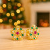 Pozlátené strieborné náušnice SNOWFLAKES s farebnými zirkónmi Minet JMAS8038GE00 Pozlátené strieborné náušnice SNOWFLAKES s farebnými zirkónmi Minet JMAS8038GE00