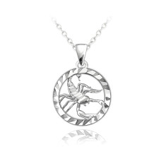 Strieborný náhrdelník Zodiak - Škorpión Minet JMAS9411SN45