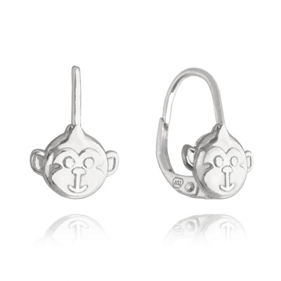 Strieborné náušnice Monkey Minet JMAD0039SE00 Strieborné náušnice Monkey Minet JMAD0039SE00