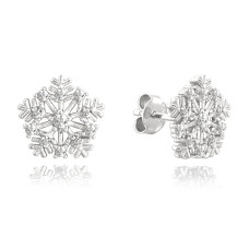 Strieborné náušnice SNOWFLAKES s bielymi zirkónmi Minet JMAS8038SE00 Strieborné náušnice SNOWFLAKES s bielymi zirkónmi Minet JMAS8038SE00