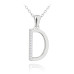 Strieborný náhrdelník písmeno "D" so zirkónmi Minet JMAS0204SN42 Strieborný náhrdelník písmeno "D" so zirkónmi Minet JMAS0204SN42