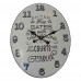 Nástenné hodiny kovové Vintage, Courts HM10MH, 49cm