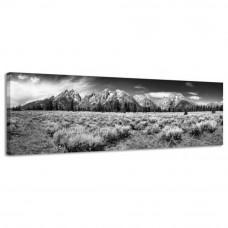 Obraz na plátne Panoráma, TETON MOU , 158x46cm Obraz na plátne Panoráma, TETON MOU , 158x46cm