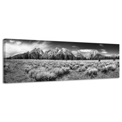 Obraz na plátne Panoráma, TETON MOU , 158x46cm Obraz na plátne Panoráma, TETON MOU , 158x46cm