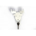Vešiačik na kľúče Qualy Moose Key Holder, los biely