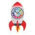 Detské kyvadlové hodiny MPM Fernse raketa 4468.B, 35cm Detské kyvadlové hodiny MPM Fernse raketa 4468.B, 35cm