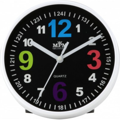 Nástenné hodiny MPM, 3685.90 - čierna, 15cm Nástenné hodiny MPM, 3685.90 - čierna, 15cm