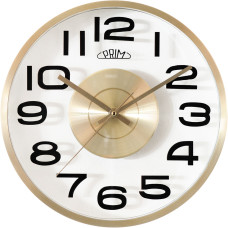 Kovové nástenné hodiny Prim Vista E04P.4435.80 (30 cm) – zlaté