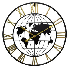 Dizajnové kovové hodiny MPM Wereld E04.4529, 60cm Dizajnové kovové hodiny MPM Wereld E04.4529, 60cm