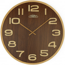 Drevené nástenné hodiny PRIM Timber Venner hnedá 50cm Drevené nástenné hodiny PRIM Timber Venner hnedá 50cm