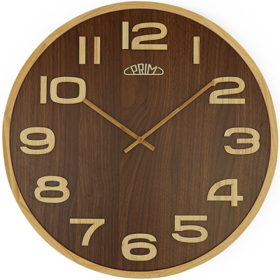 Drevené nástenné hodiny PRIM Timber Venner hnedá 50cm Drevené nástenné hodiny PRIM Timber Venner hnedá 50cm