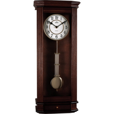 Drevené nástenné hodiny s kyvadlom MPM E05.3892.54, 62cm