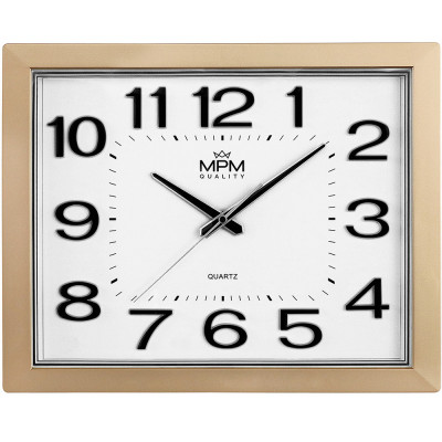 Hranaté nástenné hodiny MPM 4224.80 Hranaté nástenné hodiny MPM 4224.80
