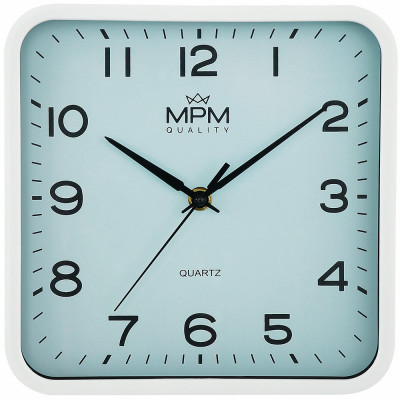 Hranaté nástenné hodiny MPM 4234.31 Hranaté nástenné hodiny MPM 4234.31