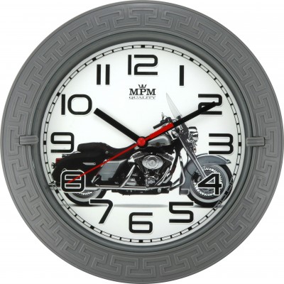 Nástenné hodiny MPM 3688, Motorka 22cm Nástenné hodiny MPM 3688, Motorka 22cm