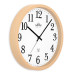 Rádiom riadené tiché nástenné hodiny MPM Radio Clermont E01.4503.50 – imitácia dreva, 31 cm Rádiom riadené tiché nástenné hodiny MPM Radio Clermont E01.4503.50 – imitácia dreva, 31 cm