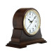 Dizajnové drevené stolové hodiny MPM E03.3887.54.A – tmavé drevo, 23 cm