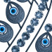 Nástenné hodiny Crystal Peacock, 70cm Nástenné hodiny Crystal Peacock, 70cm