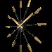 Dizajnové nástenné hodiny 2610go Nextime Plug Inn gold 60cm