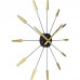 Dizajnové nástenné hodiny 2610go Nextime Plug Inn gold 60cm Dizajnové nástenné hodiny 2610go Nextime Plug Inn gold 60cm