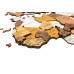 Nástenná drevená mapa sveta 3D, ručne vyrábaná, 300x150cm Natur artem