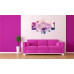 5-dielny obraz s hodinami, Orchidea, 100x70cm 5-dielny obraz s hodinami, Orchidea, 100x70cm