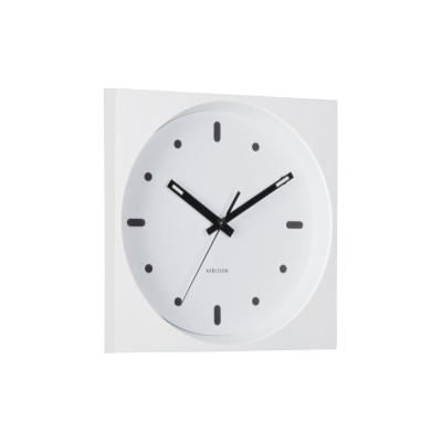 Nástenné hodiny Incesante Square Karlsson KA6111WH, 25cm Nástenné hodiny Incesante Square Karlsson KA6111WH, 25cm