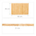 Bambusová kúpeľňová podložka RD45619, 60x40 cm