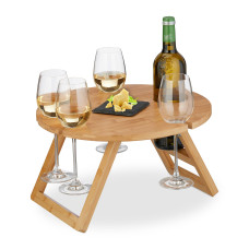 Bambusový piknikový vínny stôl RD44135