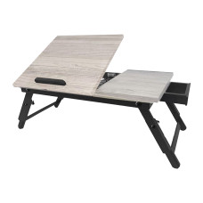 Bambusový stolík na notebook RD52268, sivá